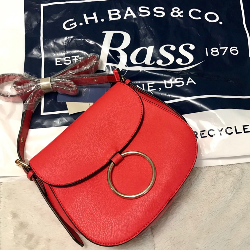 Beautiful NWT G.H. Bass & Co. Orange Crossbody Bag